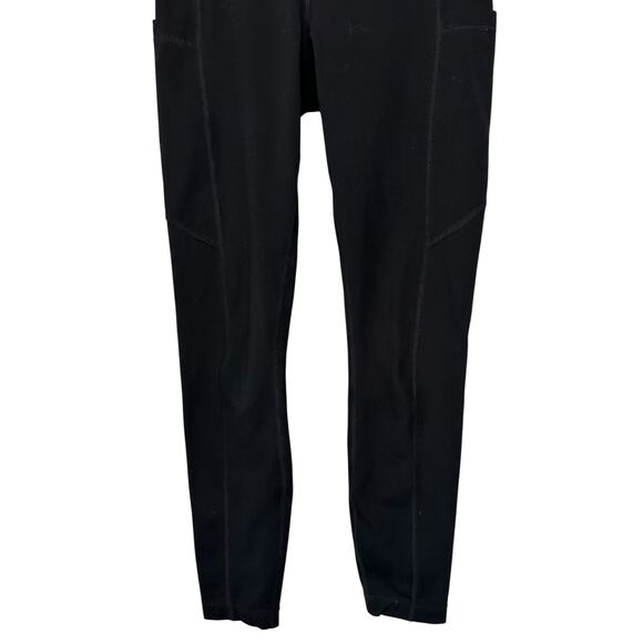 2/$15 Yogalicious Lux High Waist Cropped Leggings Pockets Black Size XS - Picture 4 of 10